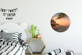 Cercle de papier peint - Plage - Chaise de plage - Coucher de soleil - ⌀ 30 cm - Cercle mural - Autocollant - Sticker papier peint