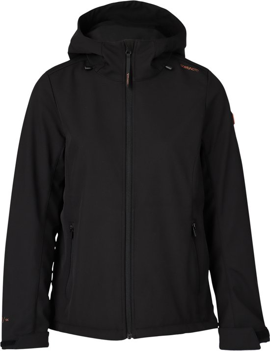 Brunotti - Joos-N Softshell Jacket - Softshell Jas Dames - Waterafstotend - Outdoorjas - Black - M