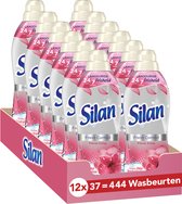 Bol.com Silan Floral Crisp Wasverzachter - 12 x 37 wasbeurten - Voordeelverpakking aanbieding