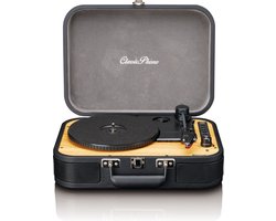 Classic Phono Retro Platenspeler - Vinyl Koffer met Bluetooth - Auto-stop - TT-116BK - Zwart