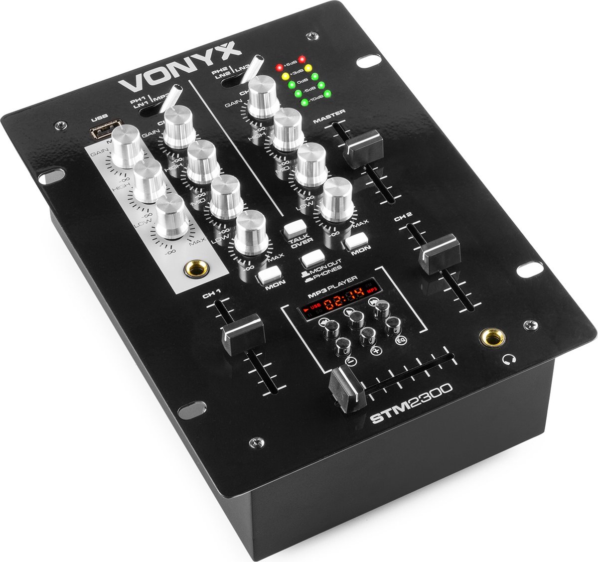 Vonyx STM-2300 Mixer 2-Kanaals / USB MP3