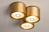 Lumidora Plafondlamp 74586 - Plafonniere - VITI - 3 Lichts - G9 - Goud - Messing - Metaal - Buitenlamp - Badkamerlamp - IP44