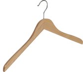 De Kledinghanger Gigant - 20 x Blousehangerhanger / shirthanger beukenhout naturel gelakt, 44 cm