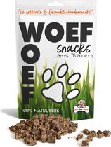 Woof Woof Snacks Dog Snacks Lamb Trainers Training Snacks Dog Treats - Viande séchée - Agneau - Tous chiens et tous âges à partir de 2 mois - Geen additifs - 1300 pièces