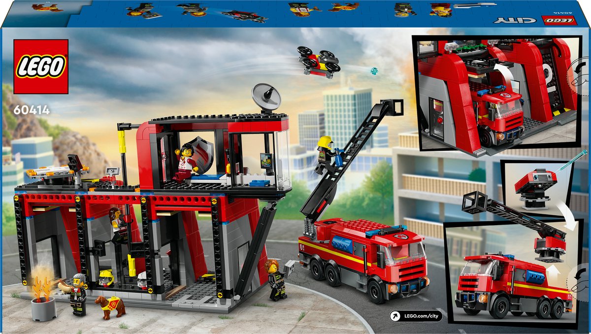 LEGO City Brandweerkazerne en brandweerauto - 60414 — afbeelding 18