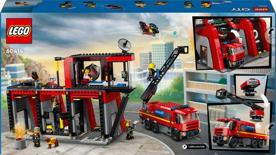 Caserne de pompiers et camion de pompiers LEGO City - 60414