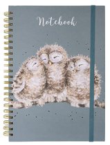 Notebook A4 - 'Owlets' Owl - Wrendale Designs - Notitieboek Uilen