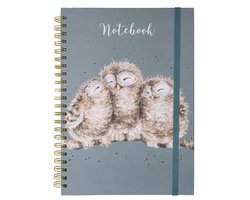 Notebook A4 - 'Owlets' Owl - Wrendale Designs - Notitieboek Uilen
