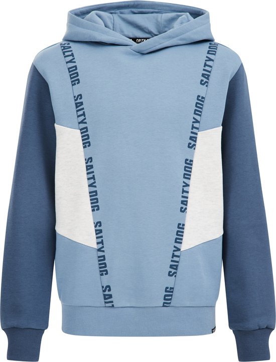 WE Fashion Jongens hoodie met colourblock