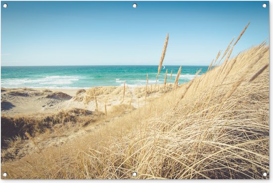 Tuinposter - Tuindoek - Tuinposters buiten - Strand - Duin - Noorwegen - 120x80 cm - Tuin