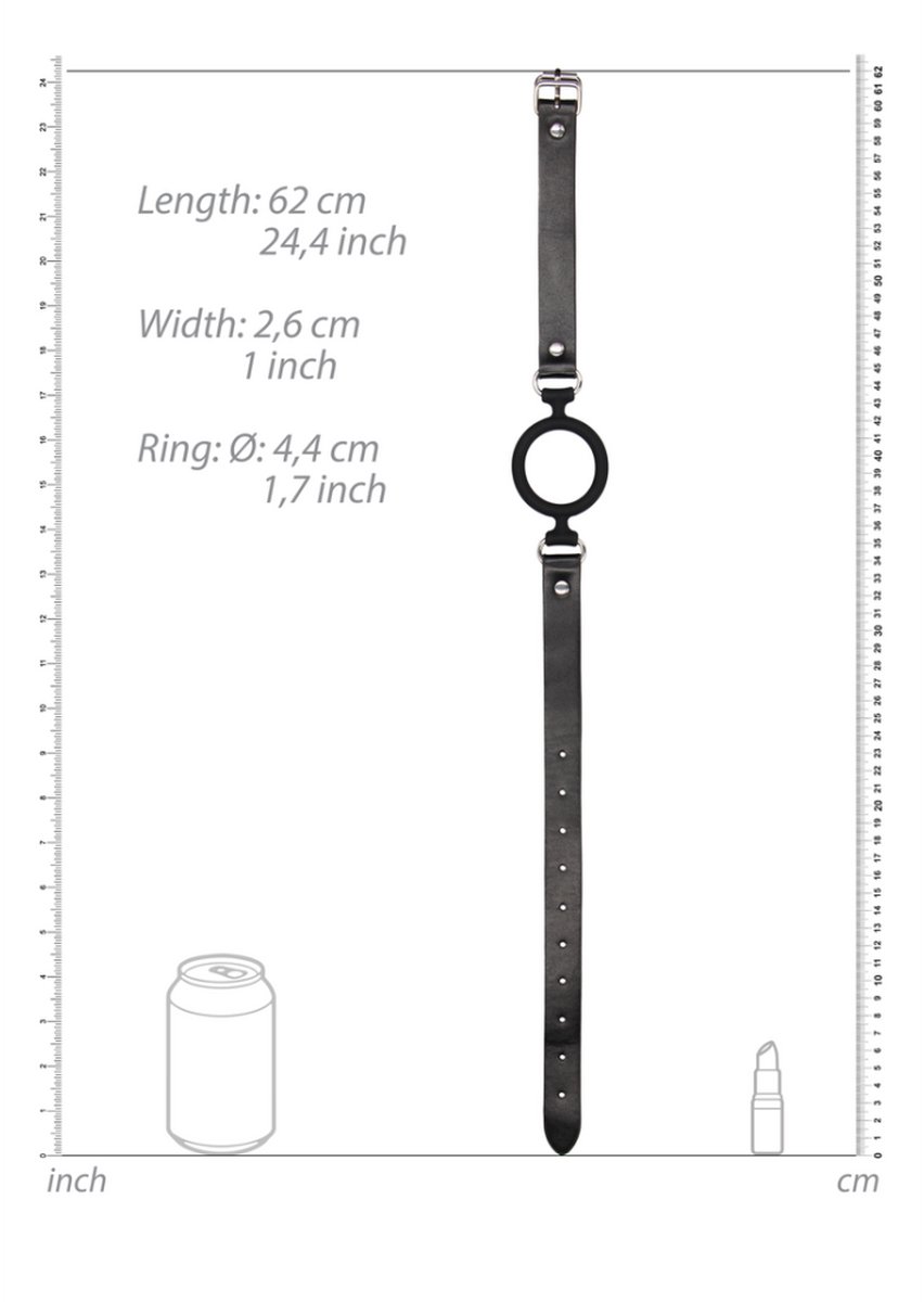 Siliconen Ring Gag – Zwart