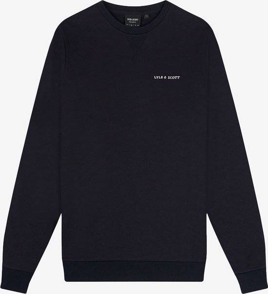 Embroidered Crew Neck Sweatshirt - Blauw