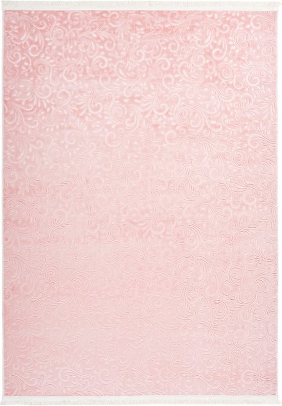 Lalee Peri | Modern Vloerkleed Laagpolig | Powder Pink | Tapijt | Karpet | Nieuwe Collectie 2024 | Hoogwaardige Kwaliteit | 160x220 cm