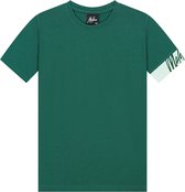 Malelions Captain T-shirt Polo's & T-shirts Jongens - Polo shirt - Donkergroen - Maat 164