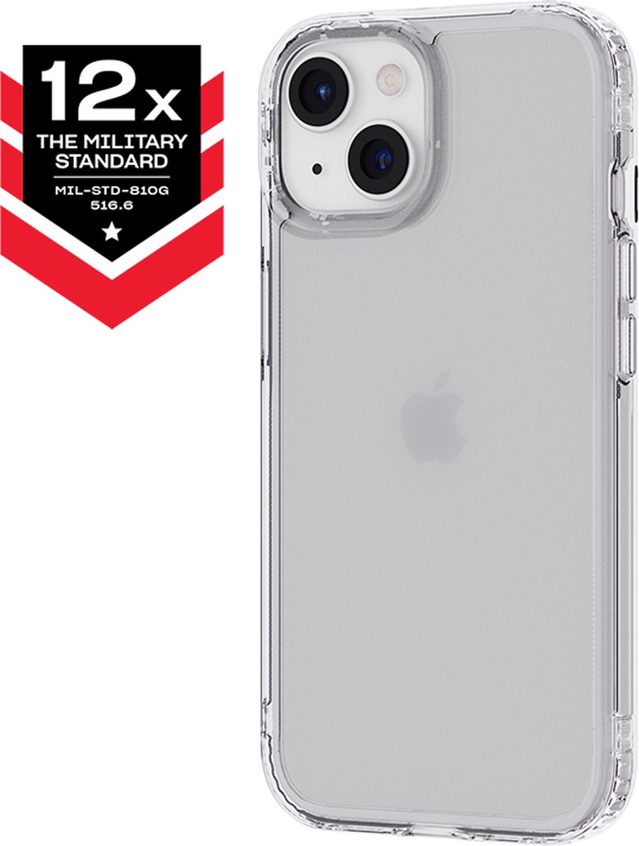 Tech21 Evo Clear - iPhone 15/iPhone 16e hoesje - Schokbestendig telefoonhoesje - Transparent - 3,6 meter valbestendig