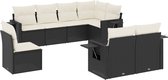vidaXL-8-delige-Loungeset-met-kussens-poly-rattan-zwart