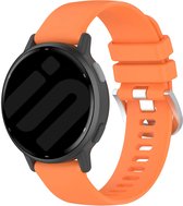 Strap-it Smartwatch siliconen Classic bandje - geschikt voor Garmin Vivoactive 4 (45mm) / Venu 2 / Venu 3 / Forerunner 255 / Forerunner 265 - oranje