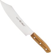 Couteau de chef professionnel Eikaso Solingen 21 cm - Line G - Manche en Bois d'Olivier - Acier Molybdène
