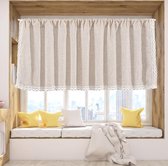 Yaland Jacquard vitrage landhausstijl met bloemenpatroon