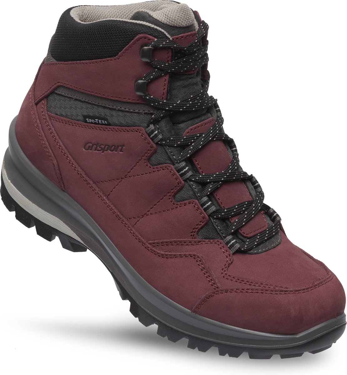 Grisport Grisport Bari Mid Wandelschoenen Dames Burgundy Rood