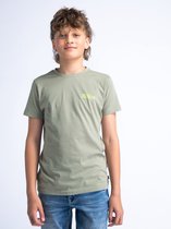 Petrol Industries - Jongens Backprint T-shirt Coraluxe - Groen - Maat 140