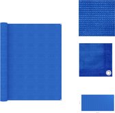 vidaXL Tenttapijt - HDPE - Blauw - 250 x 500 cm - Geïntegreerde oogjes - Tenttapijt