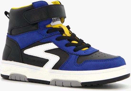 Blue Box hoge jongens sneakers blauw/zwart - Maat 24 - Uitneembare zool
