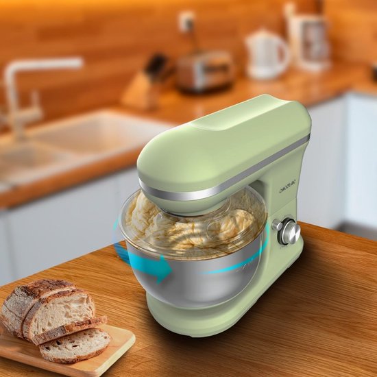 Cecotec Rühr- und Knetmaschine Cecomixer Merengue 5L 1200 Ice-Cream Grün. 1200 W, 5-Liter-Schüssel aus Edelstahl und Zubehör zum Schlagen und Kneten, inklusive Funktion zum Eiscreme machen van Cecotec — afbeelding 5