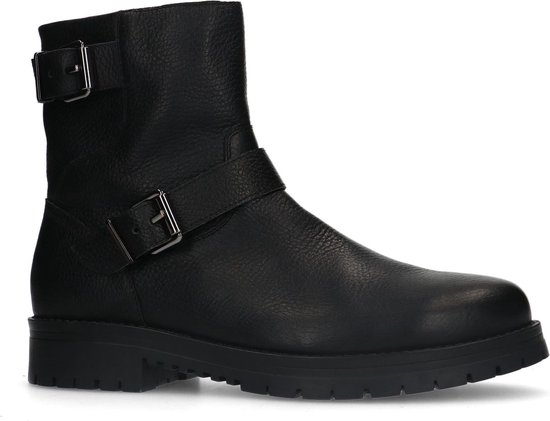 Sacha - Homme - Boots en cuir noir à boucles - Taille 42