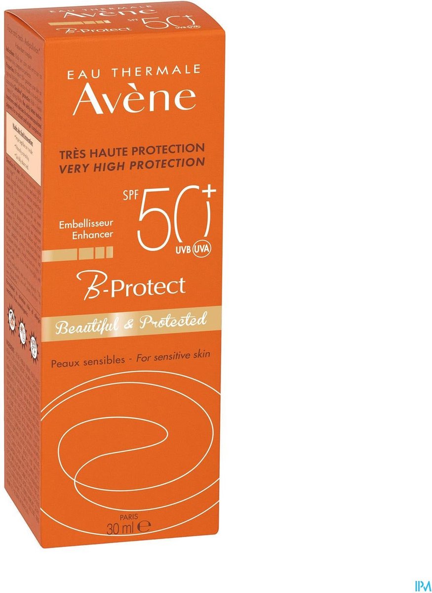 Crème Solaire Embellisseur Avène B-Protect SPF50+ - 30 Ml - Pour Le Visage - Hydratante