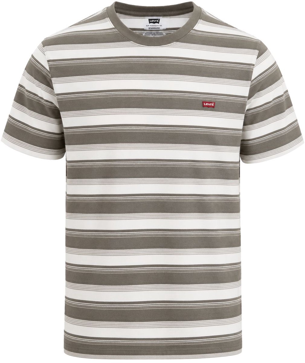 Levi’s T-Shirt Streep – Heren Casual T-shirts Wit
