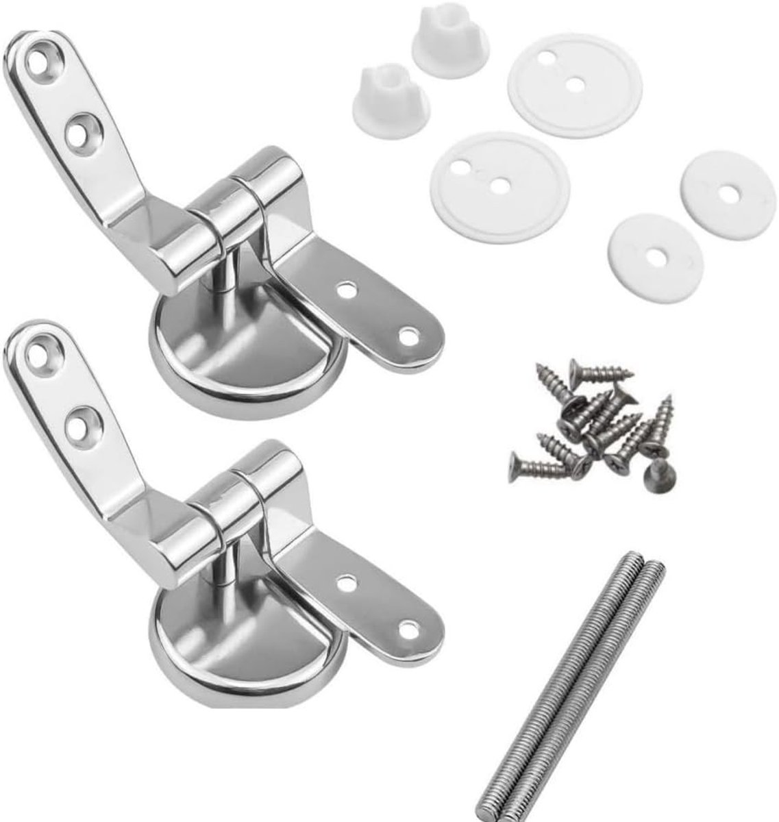 Zinc Alloy Toilet Seat Scharnieren - 1 Paar Toilet Scharnieren voor Stoelen - Vervangende Onderdelen voor Toiletten en Deksels
