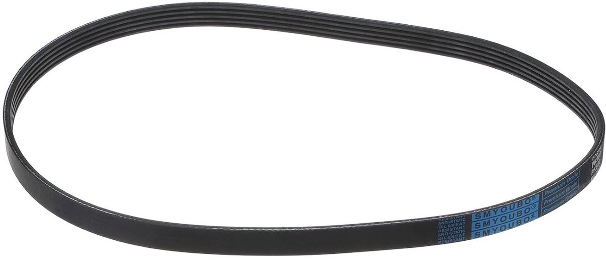 V-belt 5 ribben 5PK980, lengte 980 mm, breedte 18 mm, dikte 5 mm, EPDM aandrijfriem voor industriële toepassingen