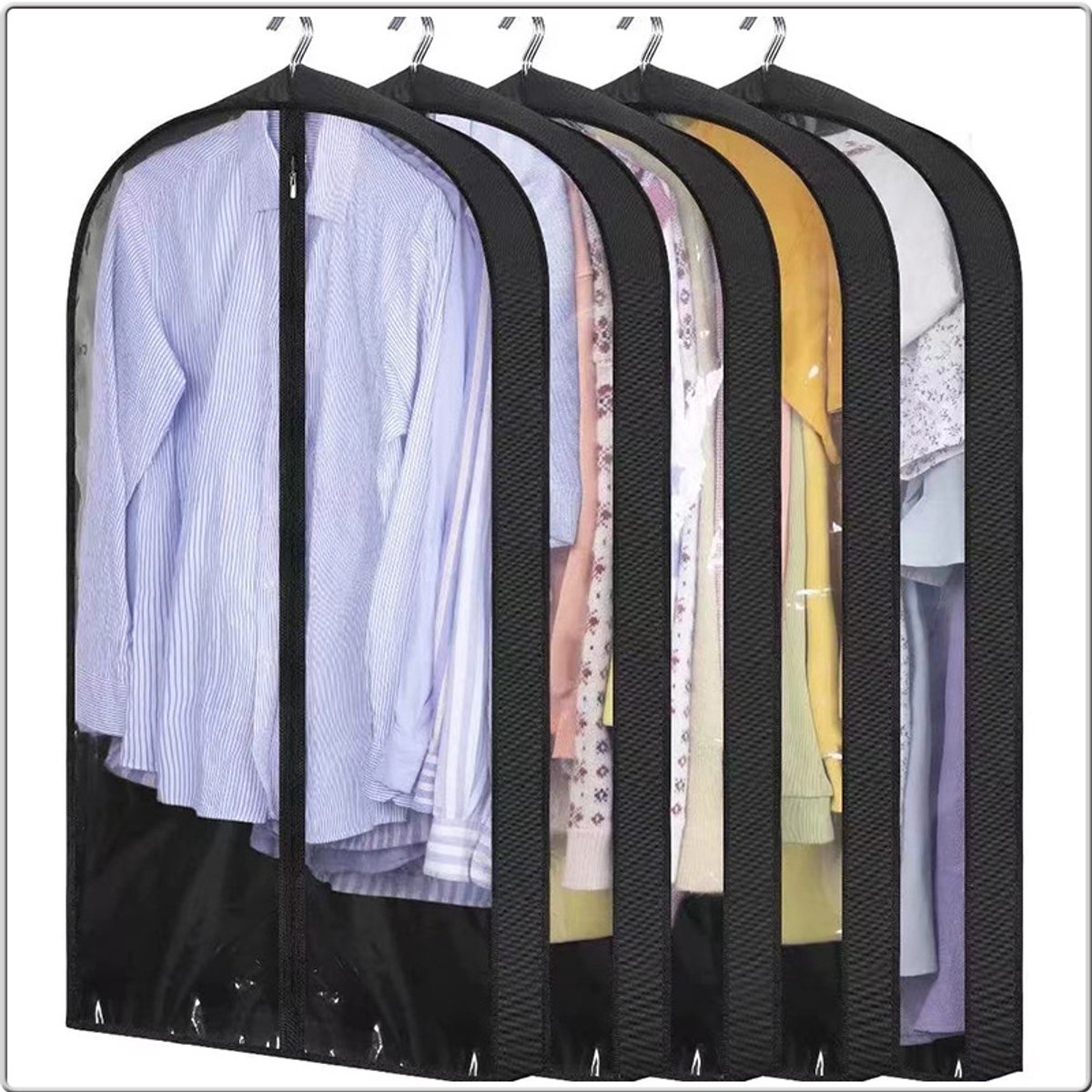 Ademende kledingtas, kledingbeschermer voor garderobe