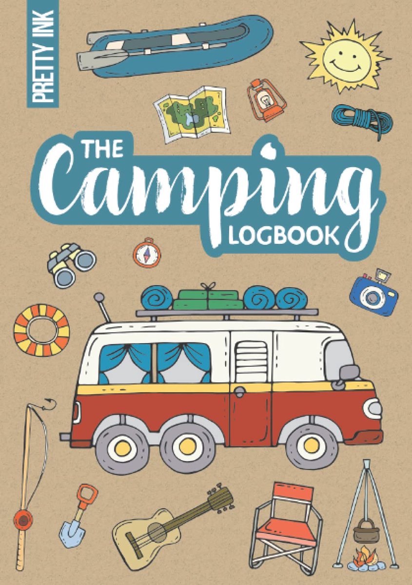 The Camping Logbook: Journal and Guide for your Travels with a RV or Campervan, A5, to Record your Adventures, incl. - ShopVlot