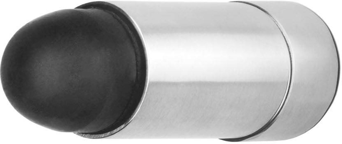 Intersteel Deurstop Wandmontage Afgerond Diameter 34 X 79mm, Roestvast Staal, Rvs Geborsteld - ShopVlot