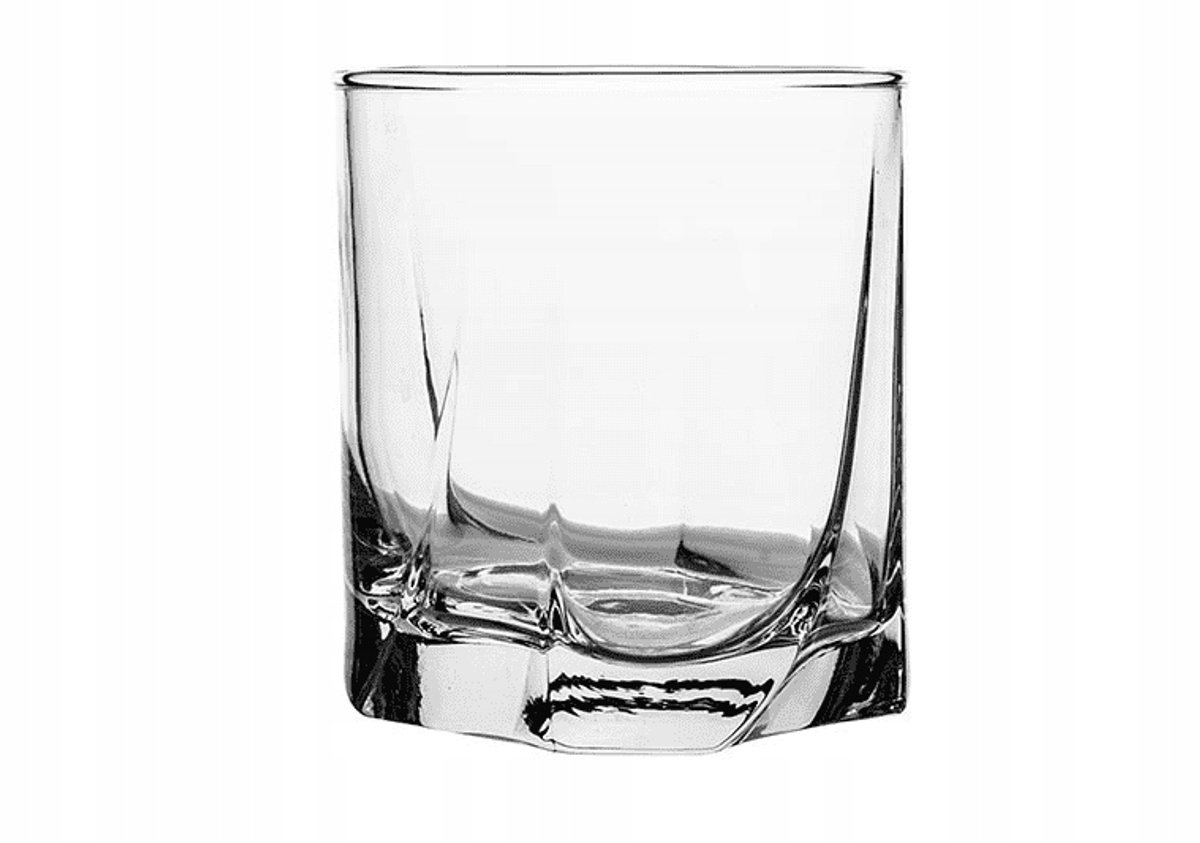 Set van 6 whiskyglazen, 368 ml, helder gehard glas