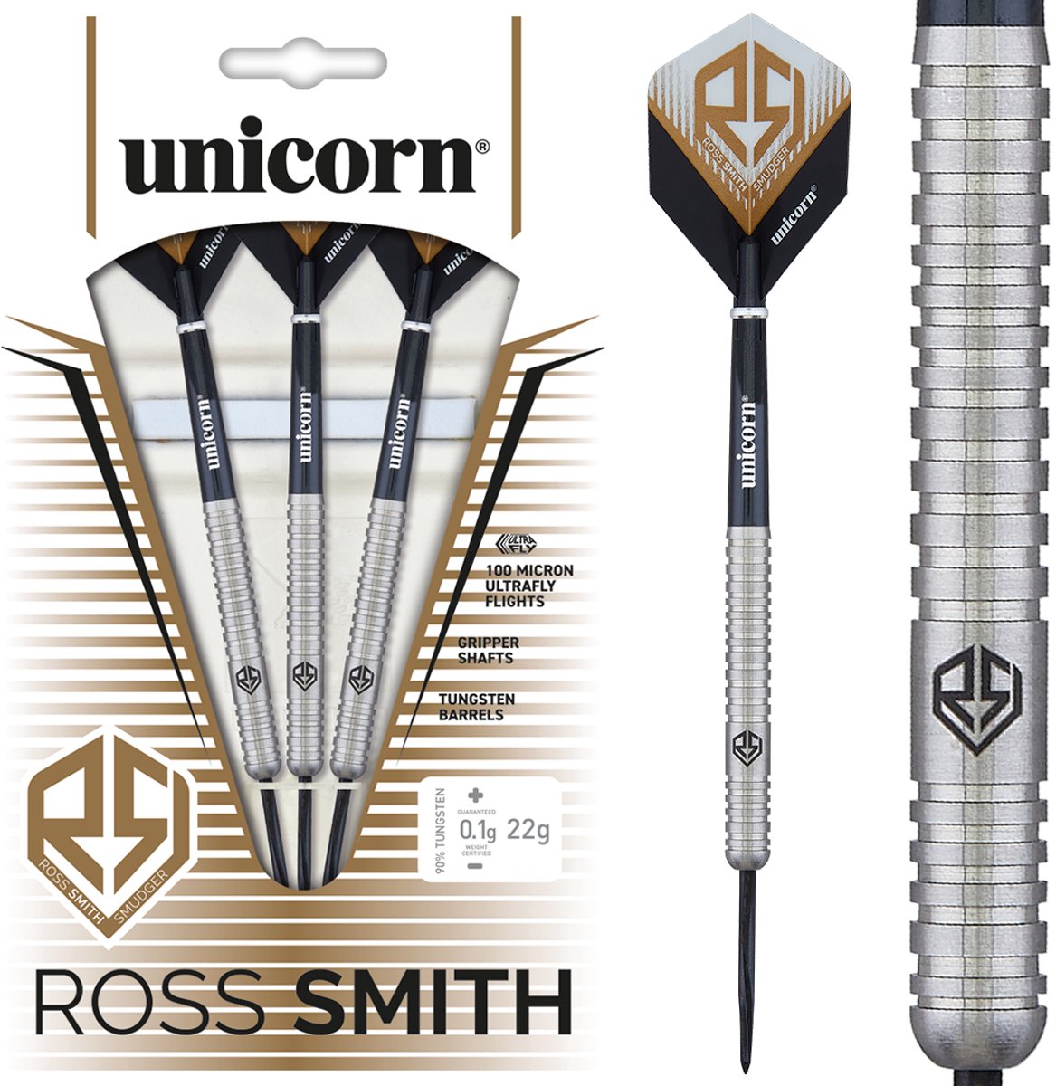 Unicorn Ross Smith Natural 90% - Dartpijlen