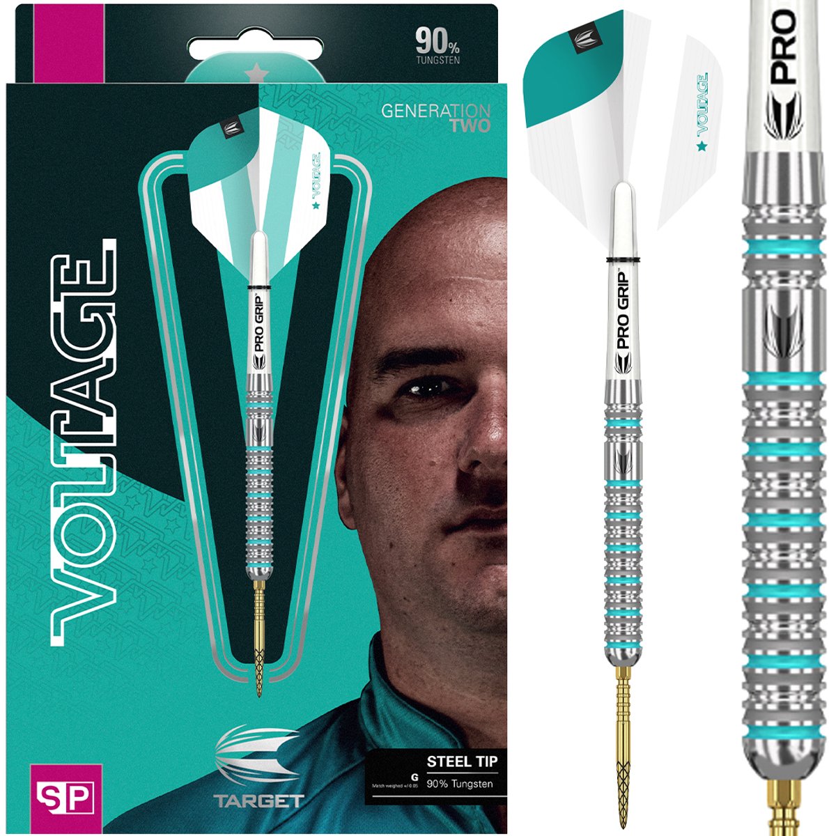 Target Rob Cross Gen 2 Swiss Point 90% - Dartpijlen