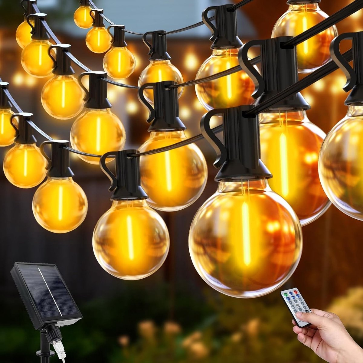 Tuinverlichting Solar Slinger - Multicolor - 12 m - 8 Verlichtingsmodi - Voor Buiten
