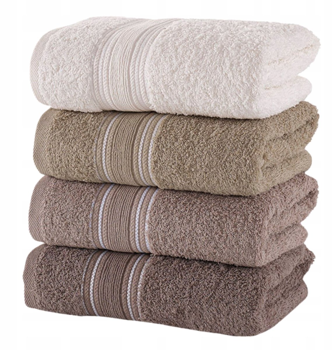 Set van 4 Handdoeken 50x90 cm - Absorberend en Zacht