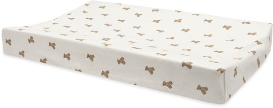 Jollein Wickelauflagenbezug Jersey 50x70cm - Mini Teddy Bear — afbeelding 2