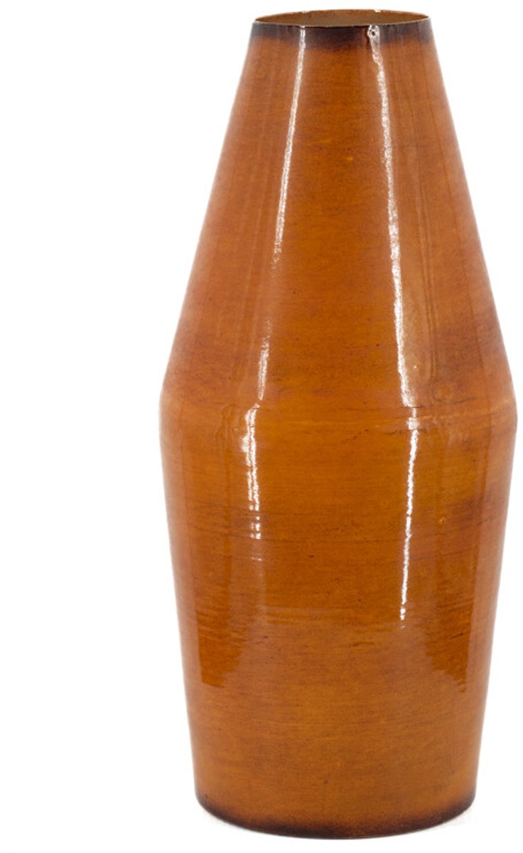 Metalen vaas tangerine