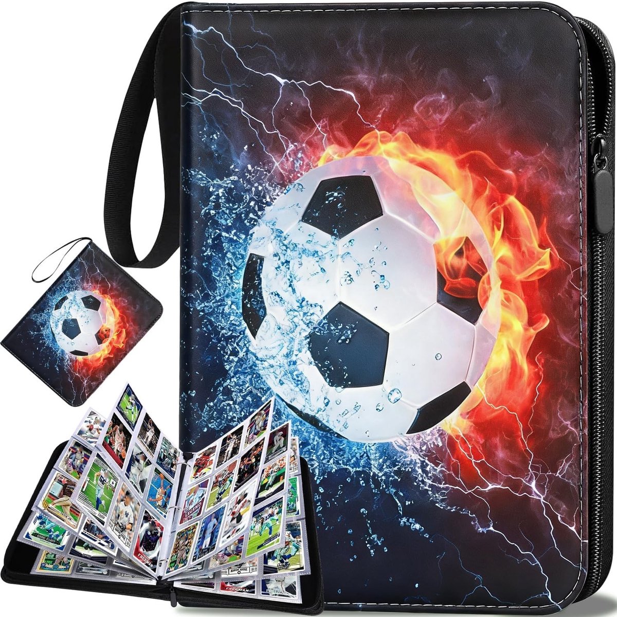Verzamelalbum voor Voetbalkaarten, ideaal voor fans en verzamelaars van sportkaarten, 900 kaarten capaciteit