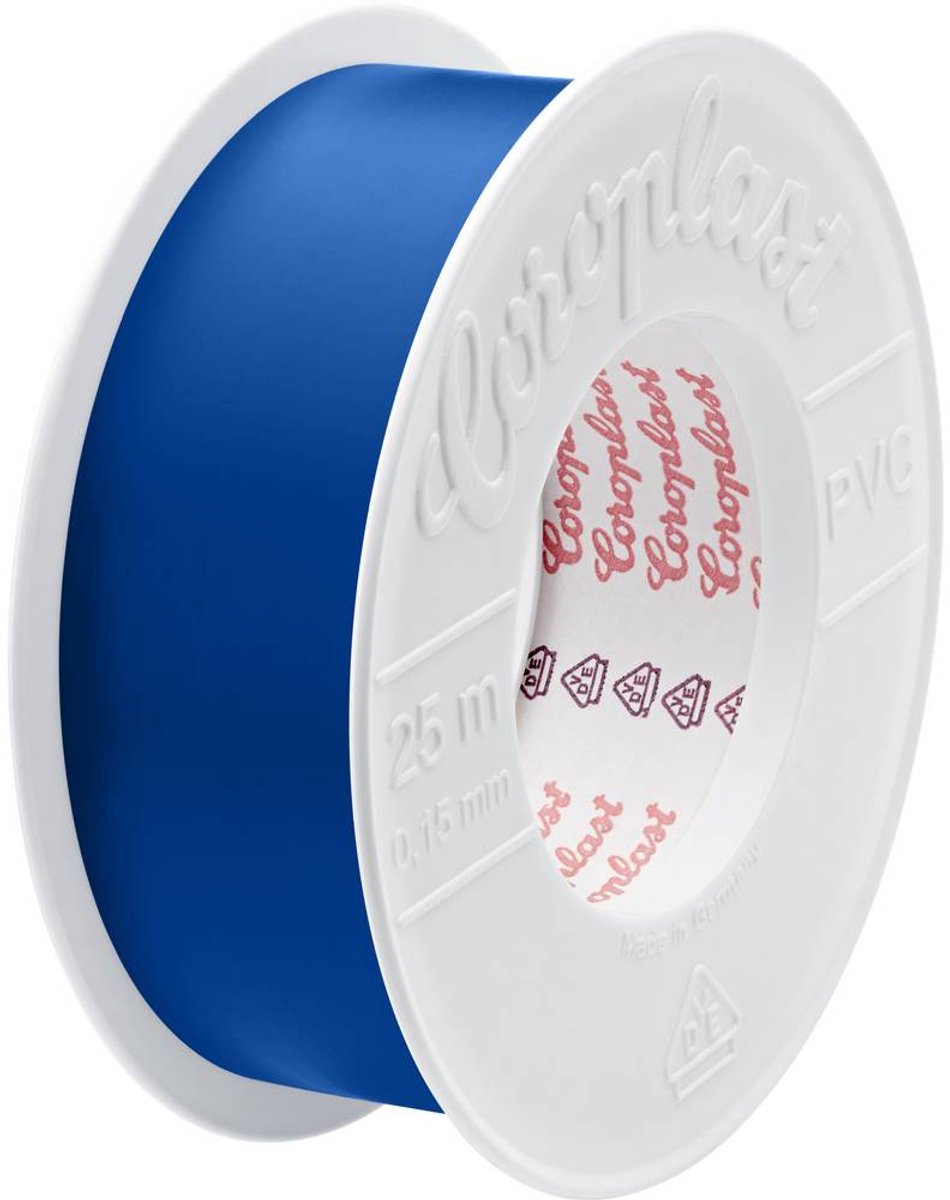 Coroplast 302 PVC 265959 Isolatietape Blauw (l x b) 25000 mm x 30 mm 1 stuk(s)
