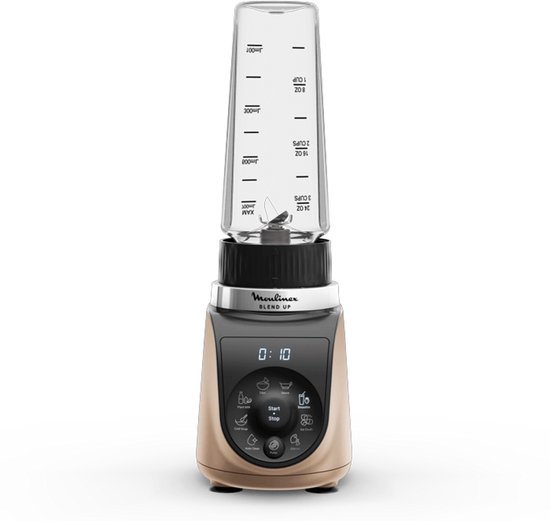 Moulinex Blend Up LM190AF0 blender 0,85 l Blender voor op aanrecht 1000 W Zwart, Goud van Merkloos — afbeelding 5