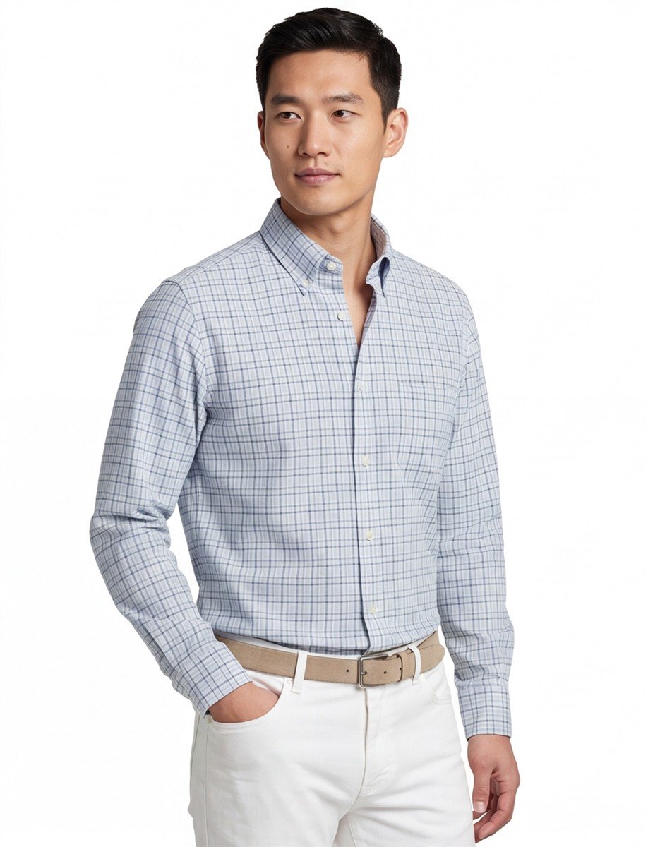 Gant casual overhemd blauw