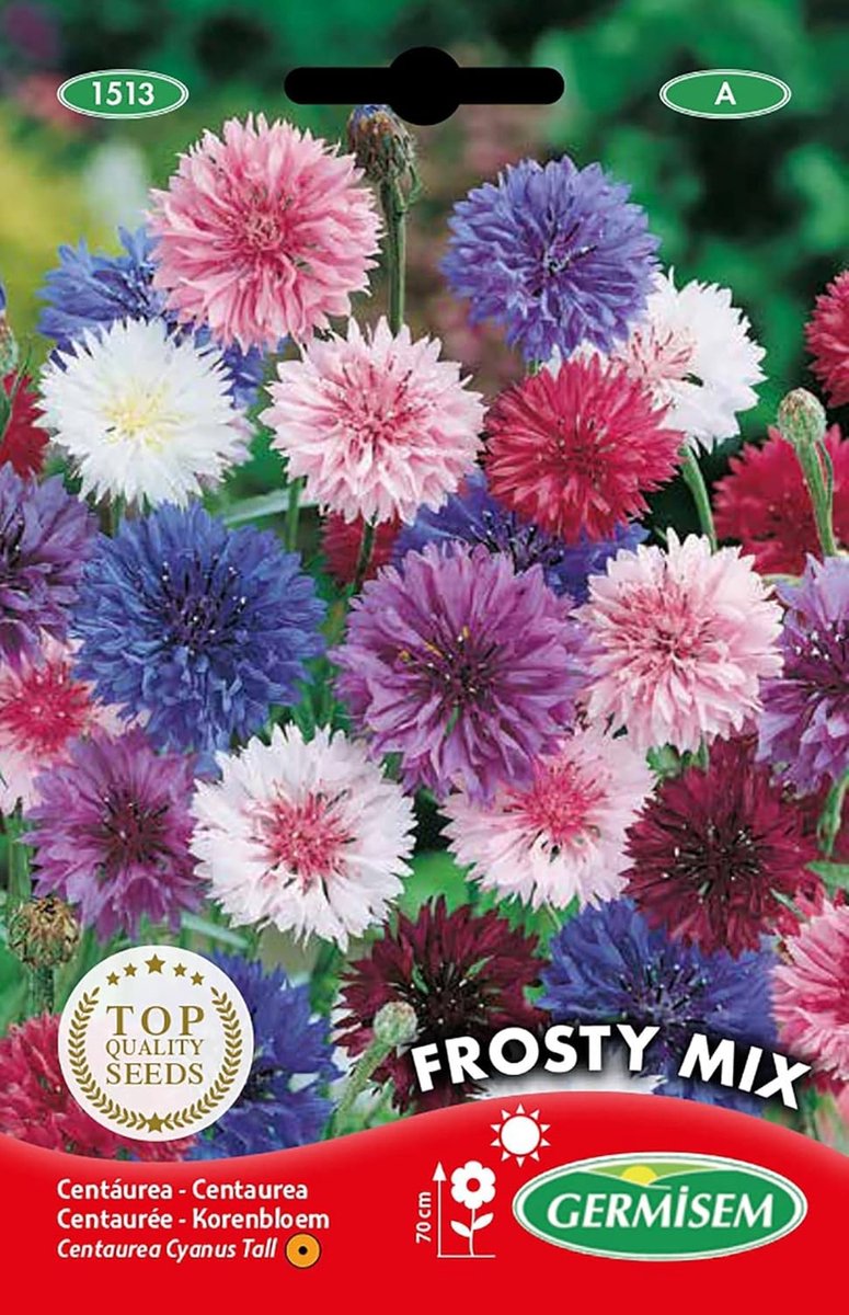 Bloemzadenmix - Korenbloem - Diverse Kleuren - Eenvoudig te Zaaien - Voor Tuinliefhebbers