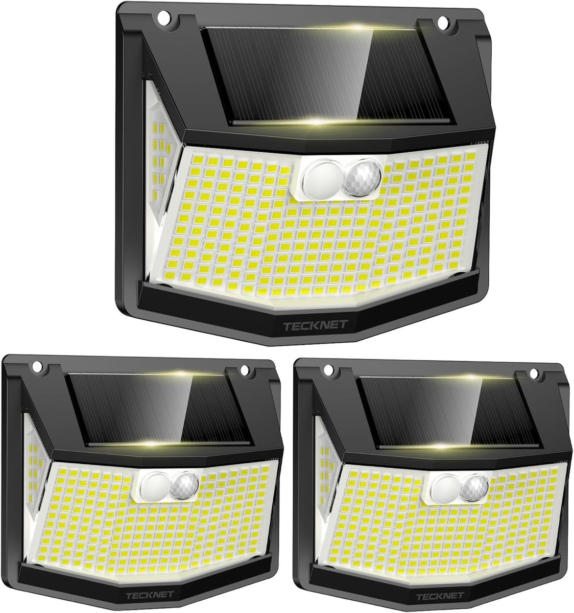 Zonne-energie Lampen voor Buiten - ABS - Ultraheldere Verlichting - Bewegingssensor - Voor Tuin en Oprit