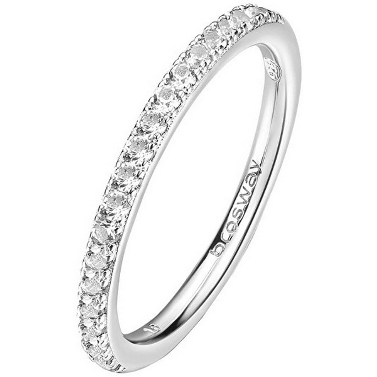 BROSWAY FANCY FIW74 - 54 MM - ZILVEREN RING MET ZIRKONIA'S 1 STUK